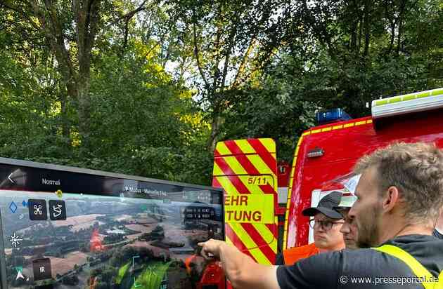 FW LK Neunkirchen: Großer Vegetationsbrand auf einer Bergehalde bei Wiebelskirchen