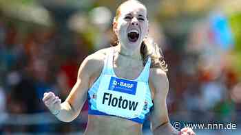 Lia Flotow vom 1. LAV Rostock fliegt über die Hürden zum EM-Ticket
