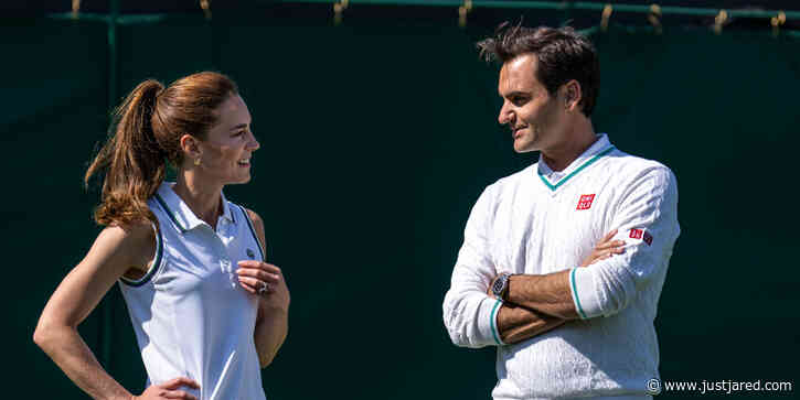 Kate Middleton & Roger Federer Face Off on the Tennis Courts at Wimbledon