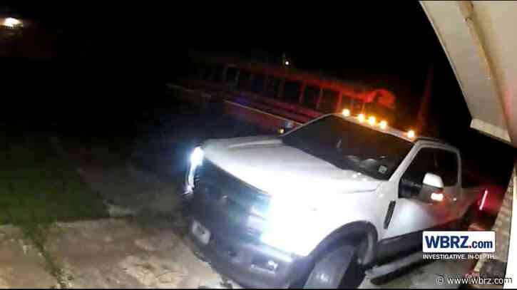 Owner says guns were inside truck when burglars stole it from his home; crime caught on video