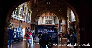 Inside the Last Kingdom exhibition at Bamburgh Castle in Northumberland