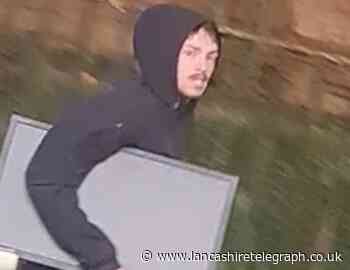 Image released of man wanted over Burnley cemetery burglary