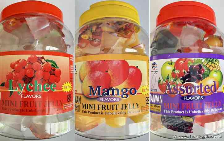 Mini Fruit Jelly Cup poses choking hazard
