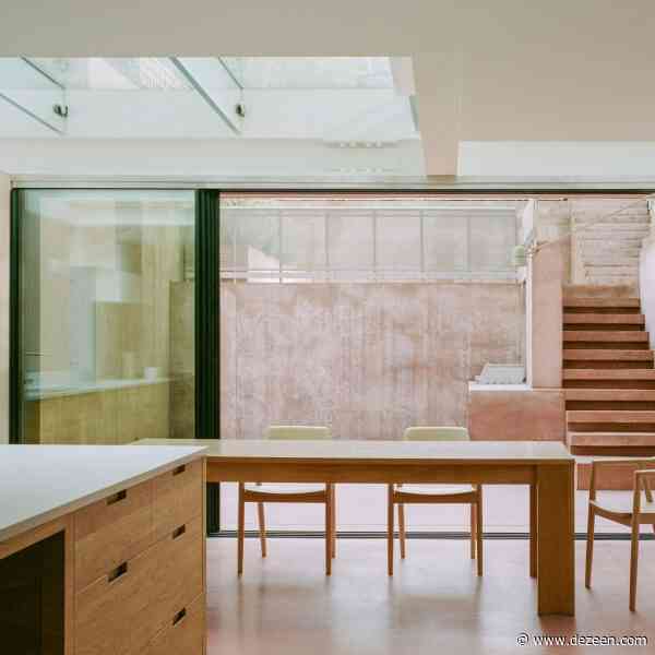 Unknown Works brightens Victorian townhouse with dusty pink extension
