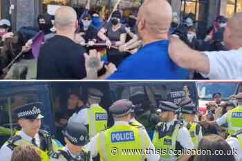 Lewisham Honor Oak Pub: Protesters clash outside drag event