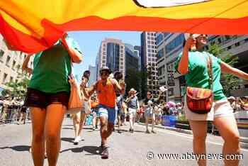 Celebration and protest erupts during Canada’s largest Pride parade in Toronto