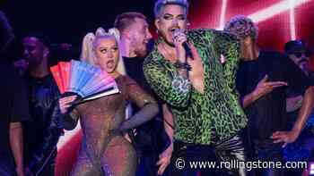 Christina Aguilera and Adam Lambert Slay ‘Lady Marmalade’ Duet at NYC Pride Island