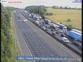 LIVE: Queues towards Brentwood of 'over an hour' on M25 after crash