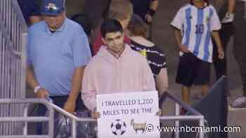 Fan travels 1,200 miles to see Lionel Messi with Inter Miami. There was one problem