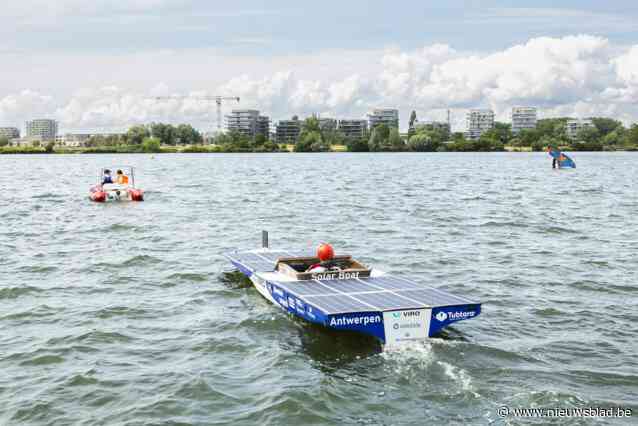 Studenten UAntwerpen strijdvaardig na testvaart met boot op zonne-energie: “We gaan voor de top drie in Monaco”