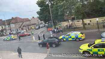 Gants Hill crash leaves male in hospital and road closed