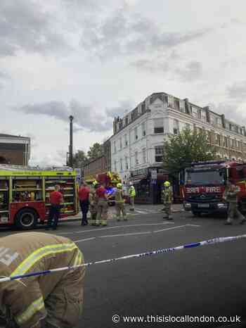 Bethnal Green Road fire at restaurant with flats above