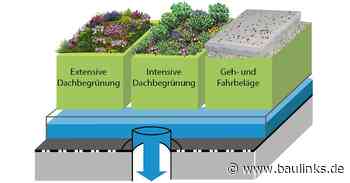 Wassermanagement auf Dächern mit Retentions-Gründach oder Sponge-City-Roof von ZinCo