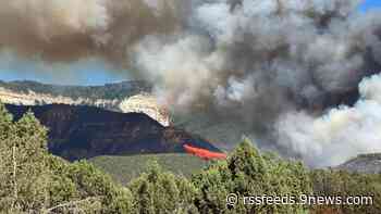 Smoke from western Colorado wildfire visible on Front Range