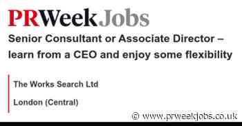 The Works Search Ltd: Senior Consultant or Associate Director – learn from a CEO and enjoy some flexibility