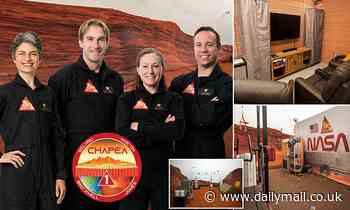 Life on Mars? Four volunteers are spending a YEAR living in a fake 'Red Planet' in Houston