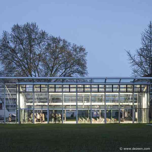 Chybik + Kristof creates steel-framed pavilion dedicated to "father of genetics"