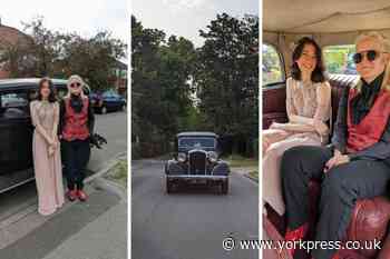 York pupils head to prom in 1933 Plymouth classic car