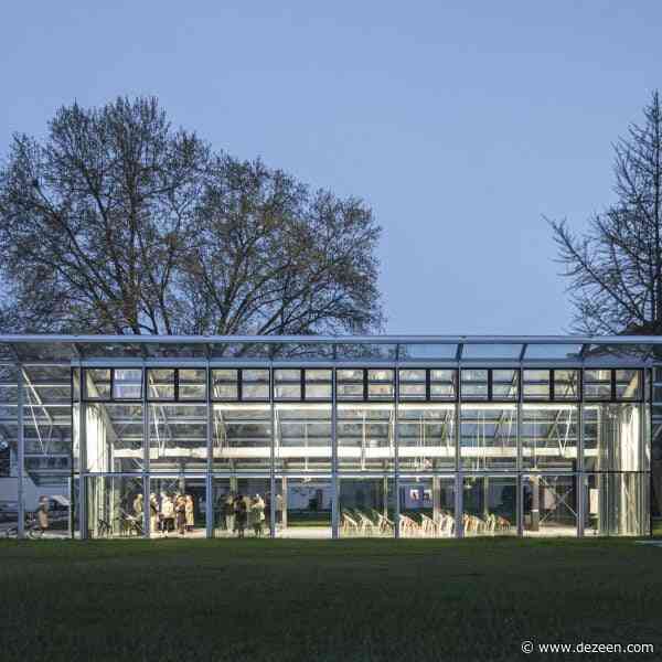 Chybik + Kristof unveils steel-framed pavilion dedicated to "father of genetics"