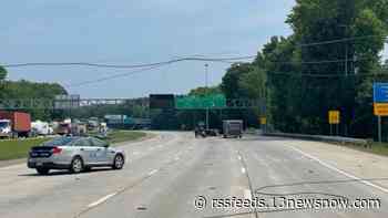 I-64 in Virginia Beach was closed due to downed power lines, VSP says
