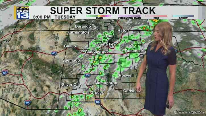 Strong winds, light rain and high heat around New Mexico
