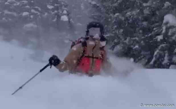 Alex Armstrong Cackles With Delight As She Blasts Through Deep Powder