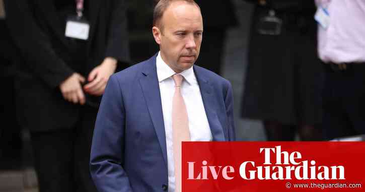 Matt Hancock says he is ‘profoundly sorry’ for ‘huge error’ in UK’s pandemic planning – UK politics live