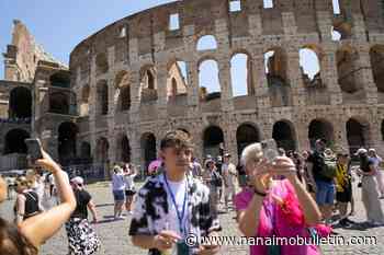 Italy looks for man seen in viral video carving names into Rome’s almost 2,000-year-old Colosseum