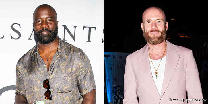 Mike Colter Supports 'Plane' Co-Star Oliver Trevena at AllSaints x Caliwater Summer Kickoff Party