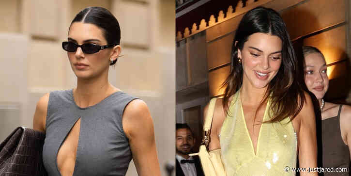Kendall Jenner Looks Tres Chic in 2 Different Looks in Paris, Grabs Dinner With Gigi Hadid