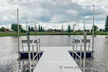 New fishing dock installed at Ponoka Lions Centennial Park