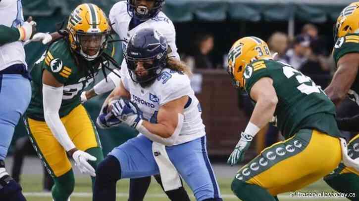 Running back Ouellette, Argos recognized in CFL’s weekly honour roll