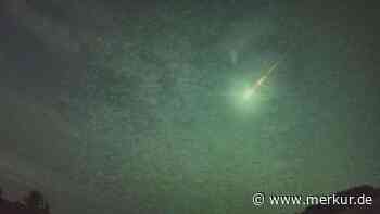 Besonderes Himmelsspektakel: Eine Feuerkugel rast über Bayern hinweg – Hinweis an Finder des Meteoriten