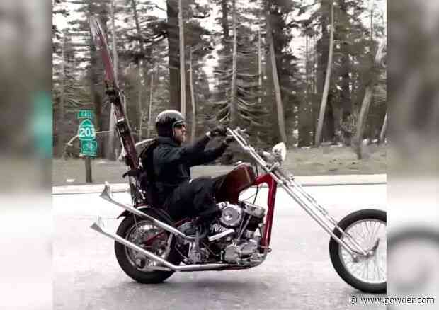 Jossi Wells Rides Harley To Mammoth For Summer Laps