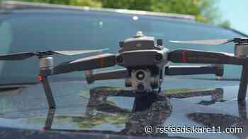 Police drone used to save injured man from path of train in western Minnesota