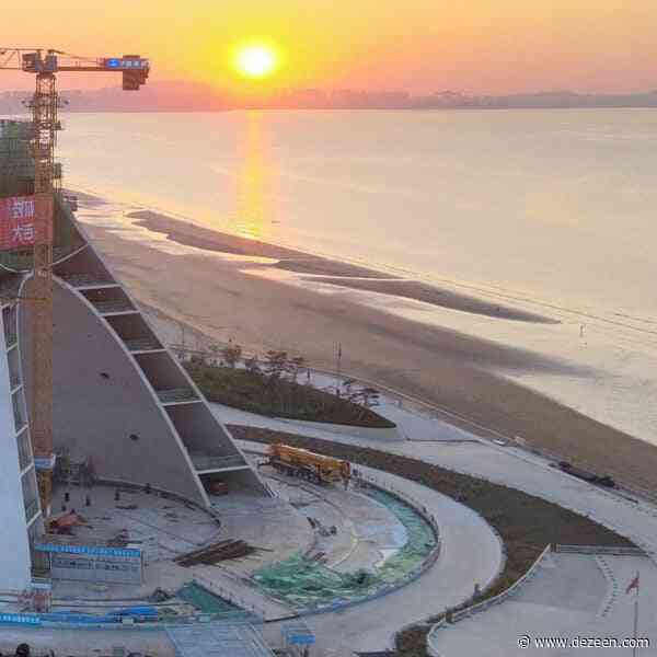 Open Architecture's Sun Tower tops out in Yantai