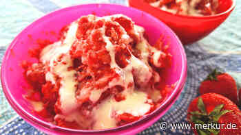 Für das Sommerdessert namens Strawberry Shaved Ice braucht man nur eine Zutat