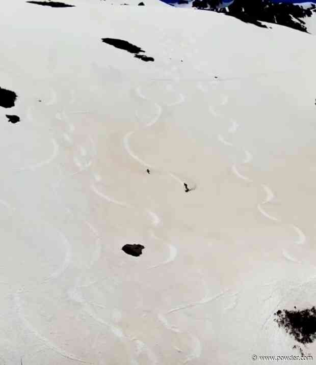 Owen Leeper Casually Walks His Dog During Telluride Summer Laps