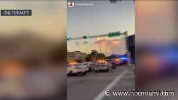Video shows end of police pursuit that ended in crash, 2 in custody in Miami-Dade