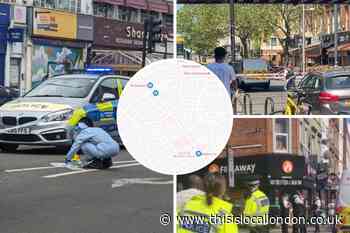 Map: Locations of 3 Kilburn High Road stabbing in 10 days