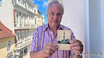 Reeder Reinhard Möller hat alte Leuchtturm-Postkarte aus dem 19. Jahrhundert gefunden