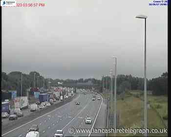 Day of travel chaos on M6 after lorry overturns