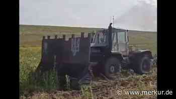 Minen im Boden: Ukrainischer Landwirt schickt spektakuläre Erfindung aufs Schlachtfeld