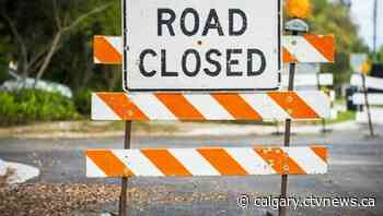 Part of Whoop-Up Drive  in Lethbridge closed for repairs