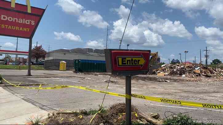 Perkins Road McDonald's demolished, set to be replaced with new building