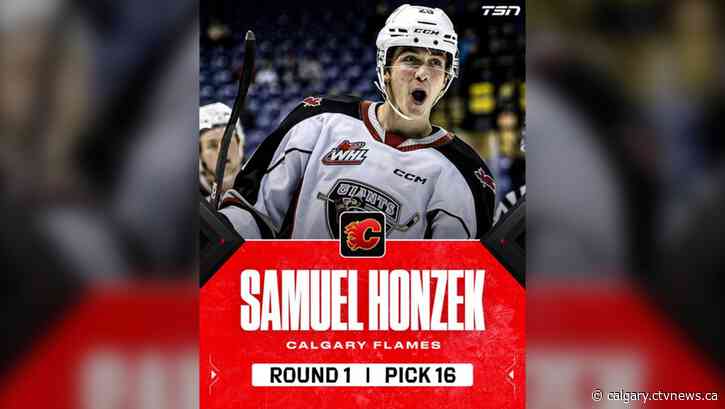 Flames grab forward Samuel Honzek with first-round selection