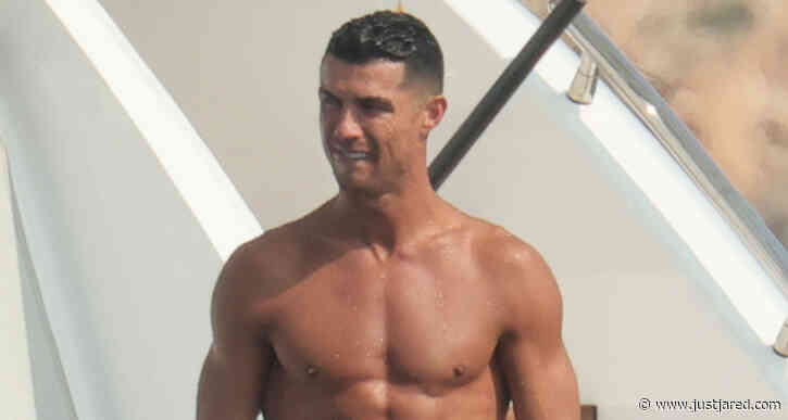 Cristiano Ronaldo Shows Off Ripped Physique While Going Shirtless on Vacation in Italy