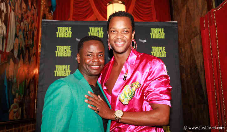 Tony Winner J. Harrison Ghee Supports Friend James T. Lane at 'Triple Threat' Opening Night