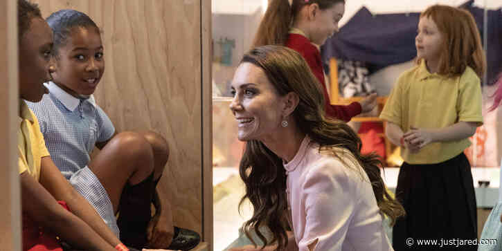 Kate Middleton Walks & Talks With School Kids During Young V&A Museum Tour