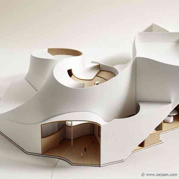 Tim Fu uses "Midjourney for architecture" to transform crumpled paper into starchitect buildings